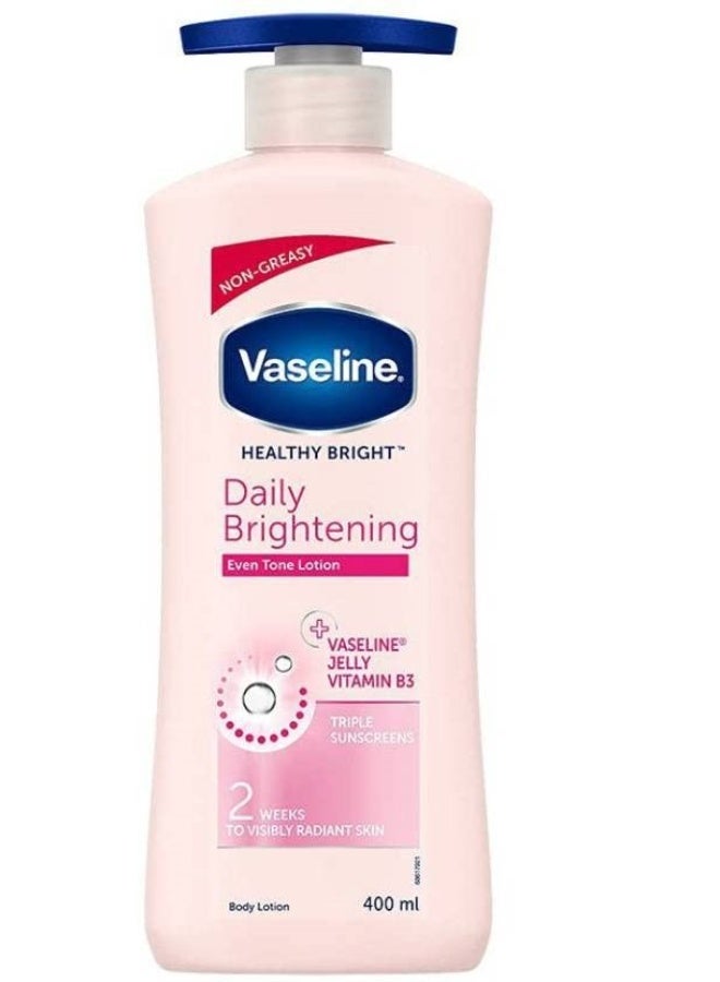 Vaseline DAILY BRIGHTENING EVEN TONE LOTION COMBO 2 [PACK OF ] 400ML*2=800ML (800 ml) - Image 1